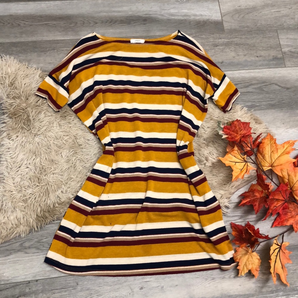 Mustard multi colored tunic